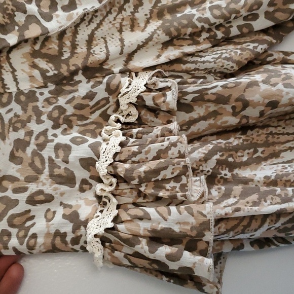 NWT Spell and the Gypsy Leopard Ada  Print Boho maxi dress size small - Picture 10 of 12